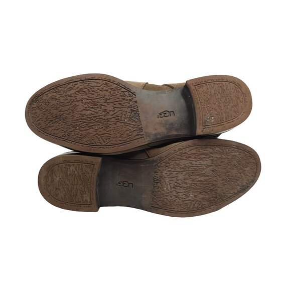 UGG Australia Cydnee Tall Riding Boots Womens 8 UK 6.5 EU 39 Brown Suede Leather - Picture 10 of 14